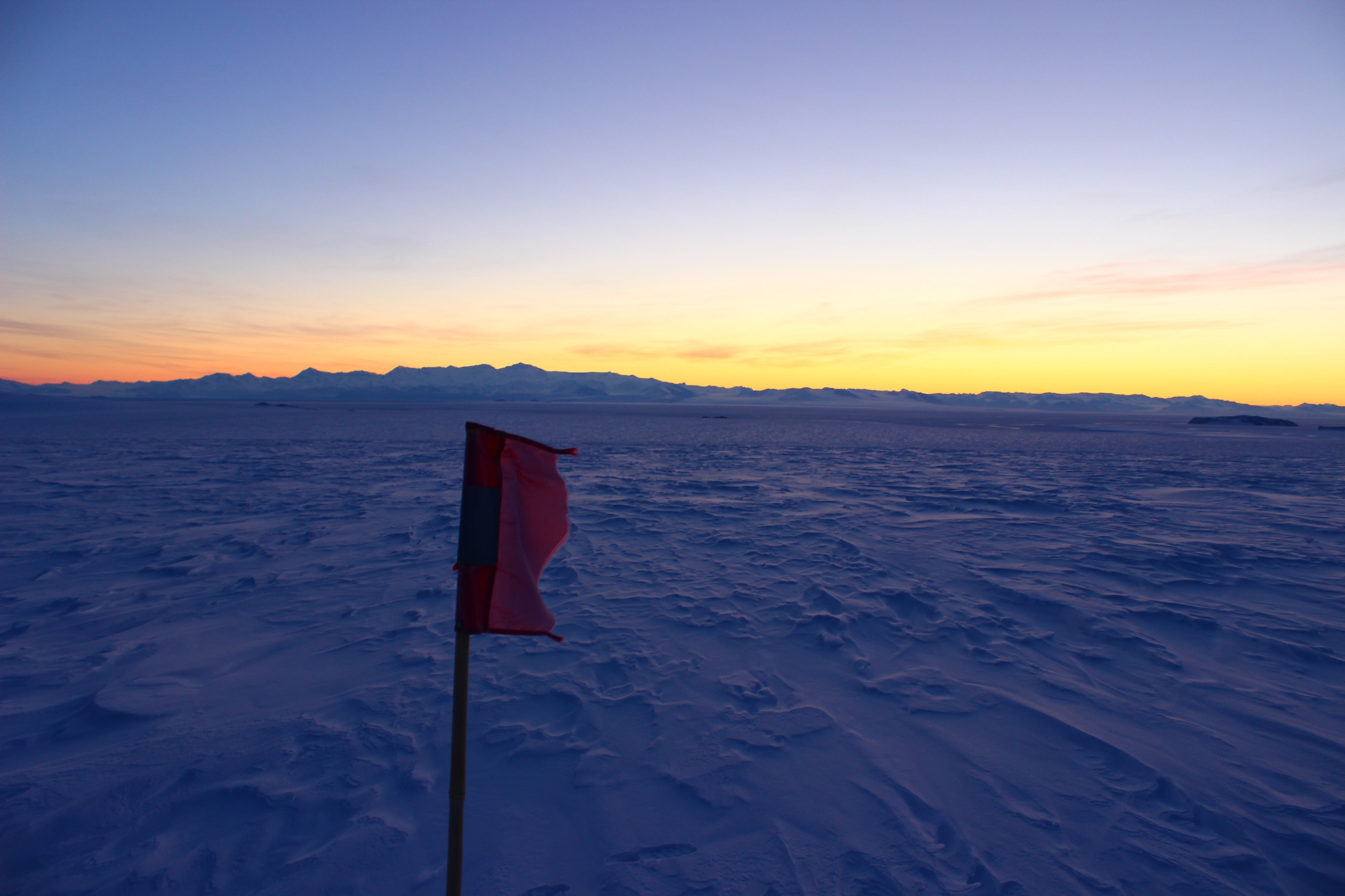Room with a view, sunset colours
