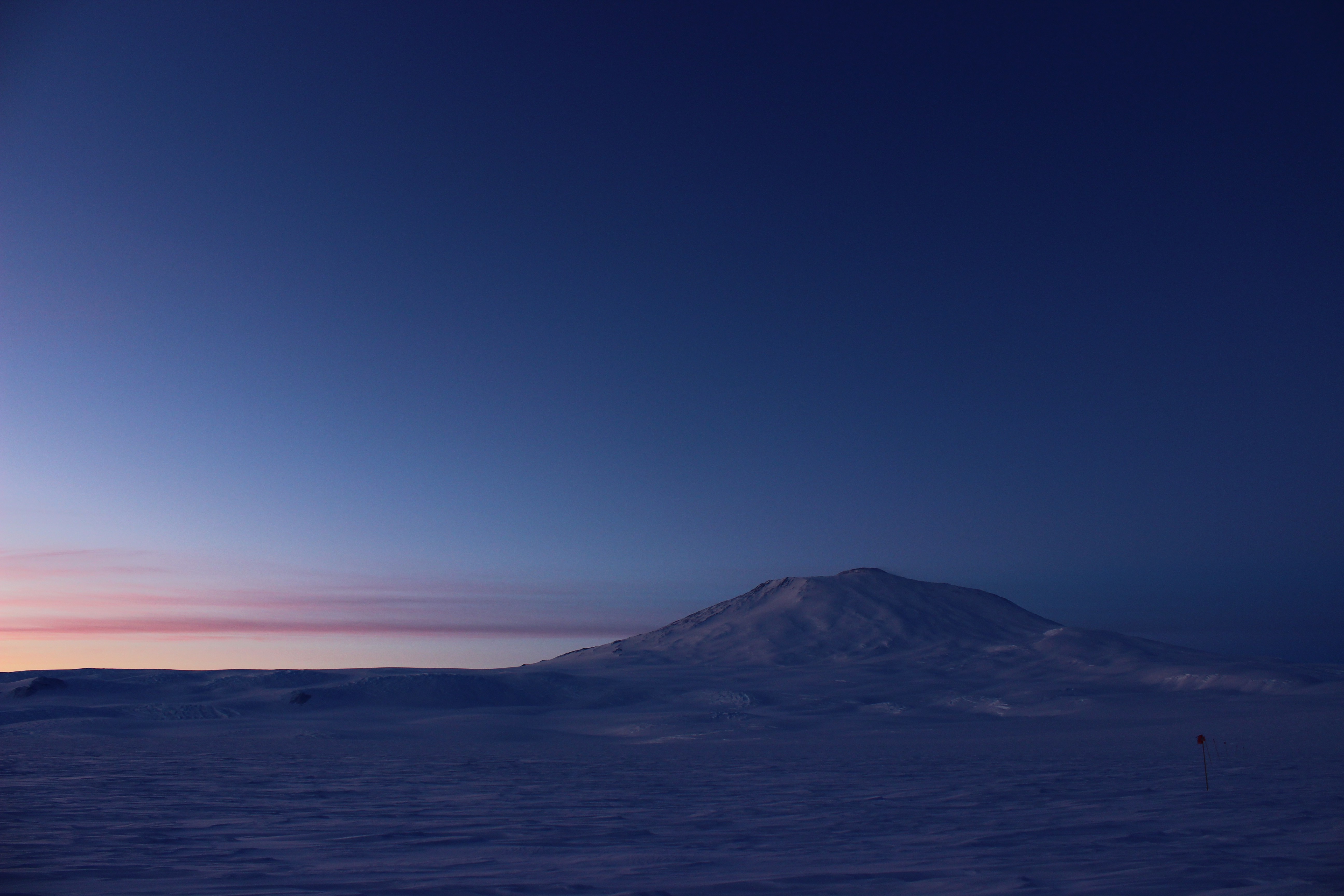 Room with a view, Mt Erebus sunset, famtrip