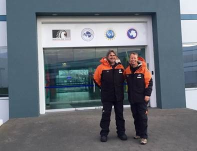 Air New Zealand secondees Darryn Bennett and Ash Cotter