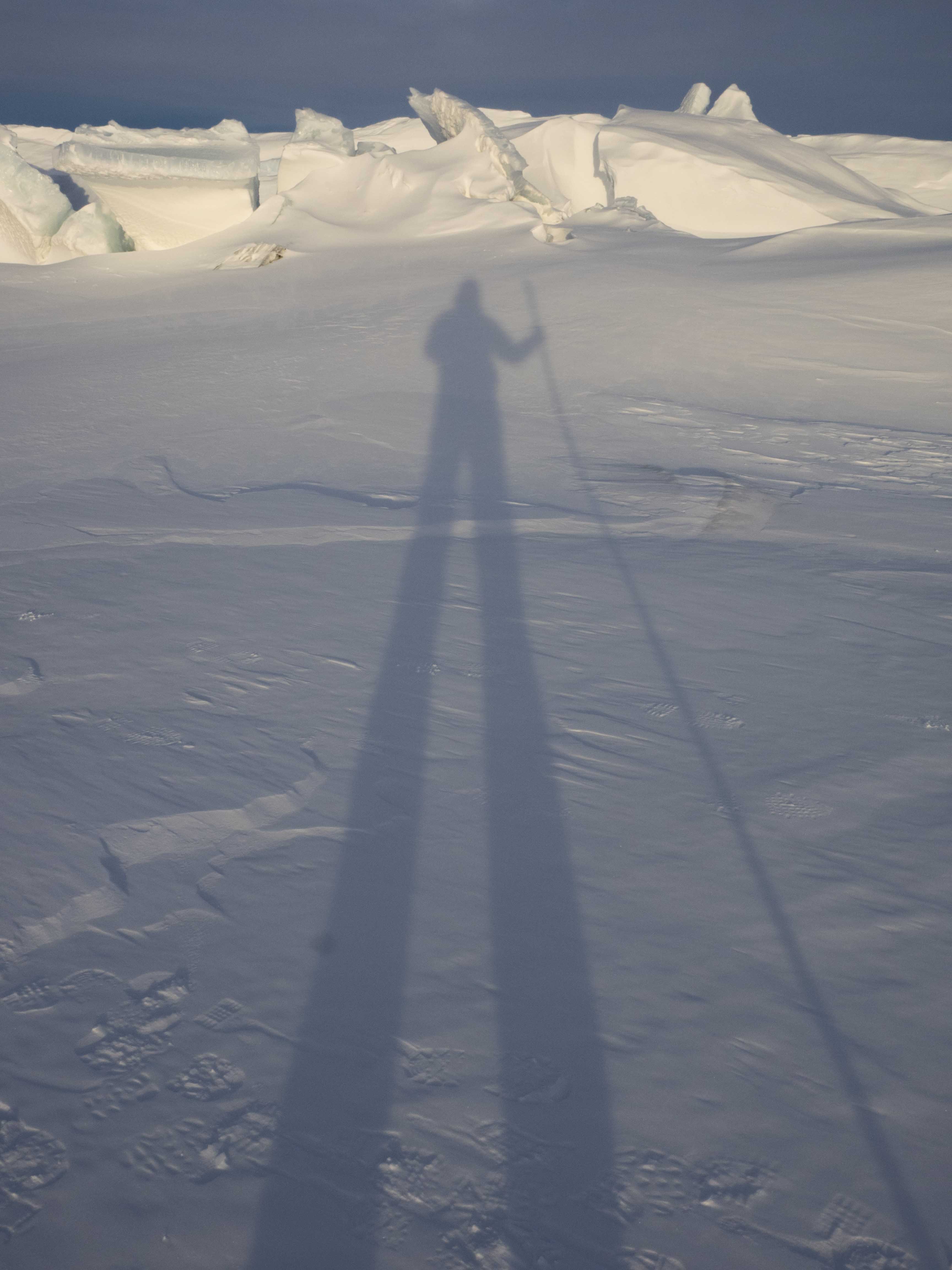 Shadow on snow