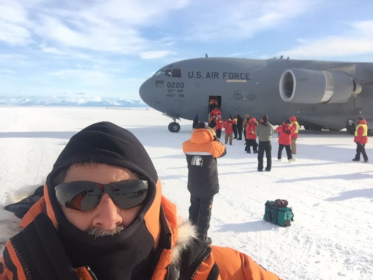 Arrival at Pegasus Airfield on the Ice Shelf