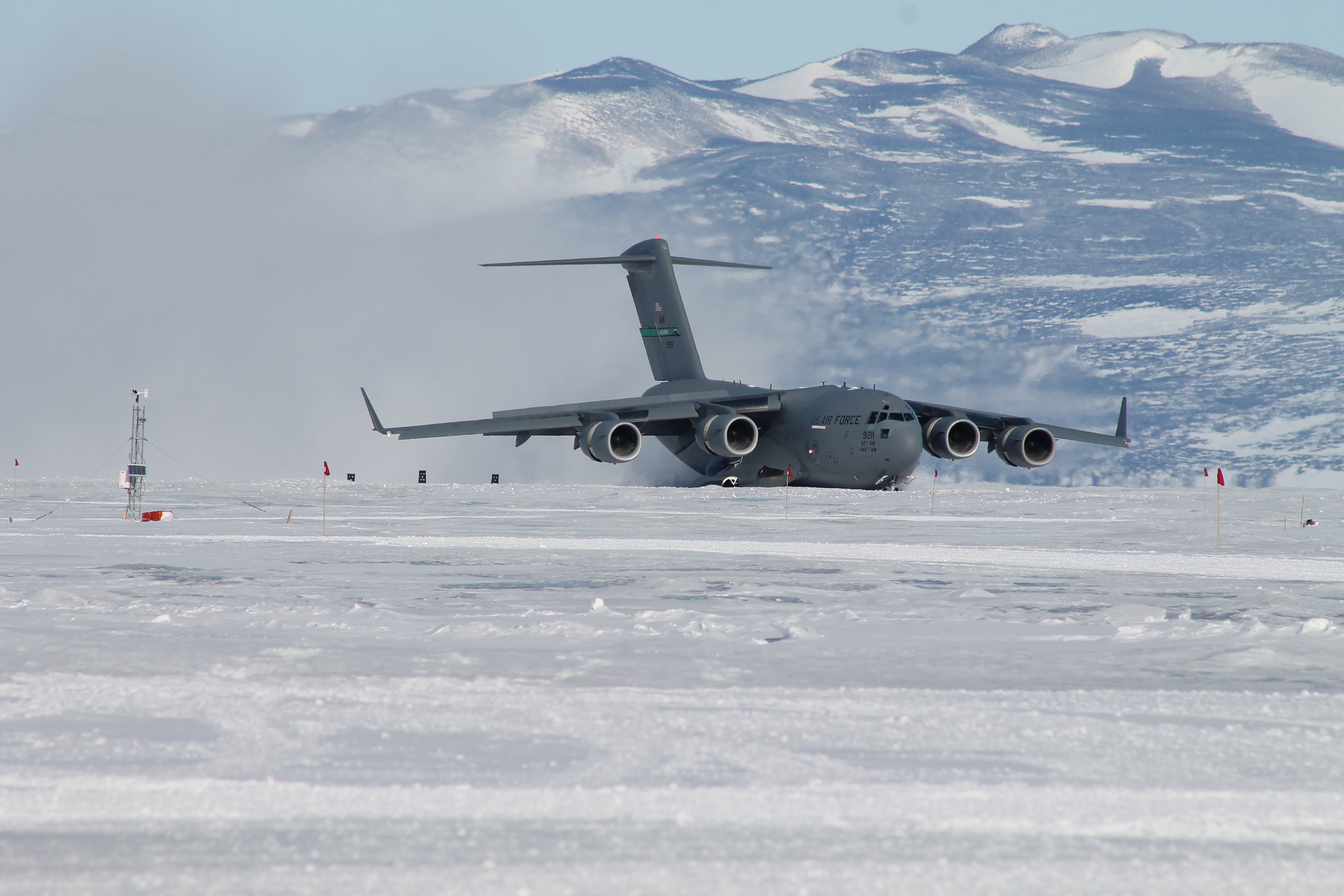 The C17 that brought Lisa and Greg down