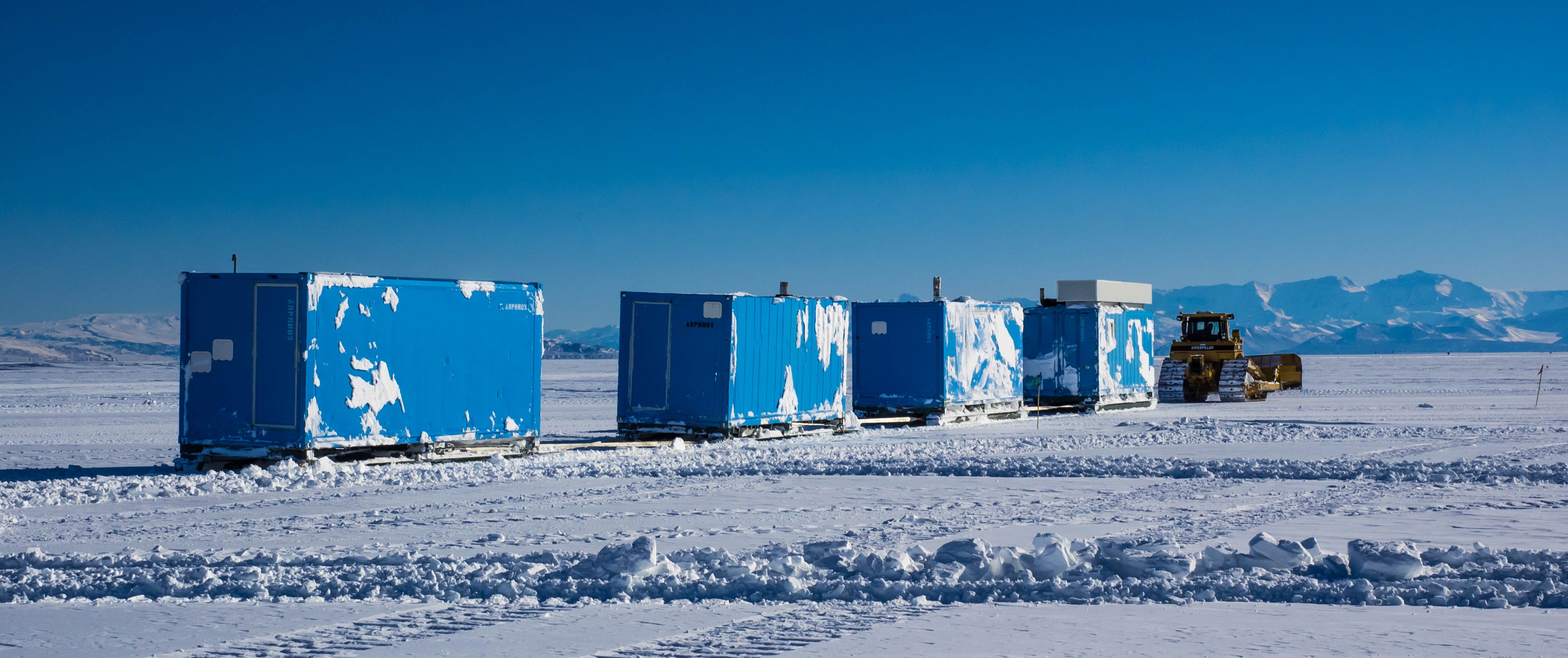 Convoy back to base with more ANDRILL containers