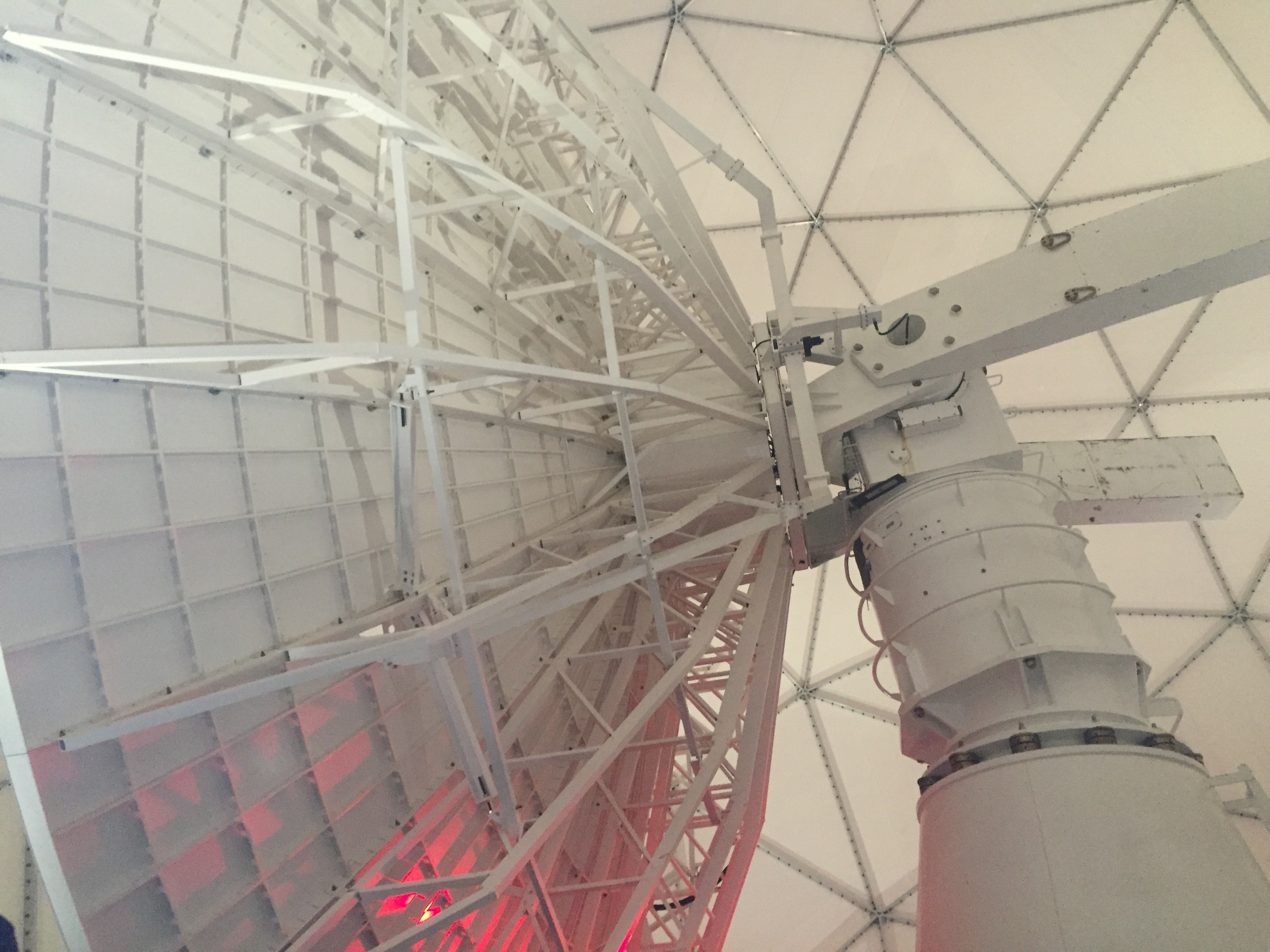 Satellite inside NASA dome