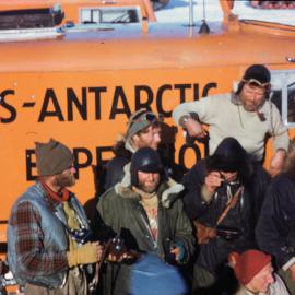 Crossing party just after arrival at Scott Base