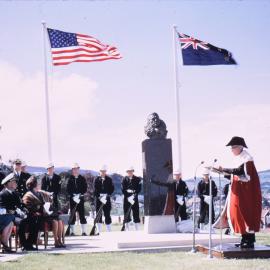 Unveiling Byrd Memorial