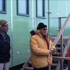 Prime Minister Robert Muldoon opening new mess/ accommodation block