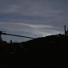 Erecting memorial cross