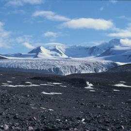 Adams Glacier from Moraines down valley