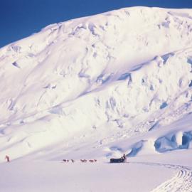 At foot of main ice-fall on Axel Heiberg Glacier