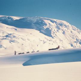 Skirting a Crevasse on the Axel Heiberg Glacier