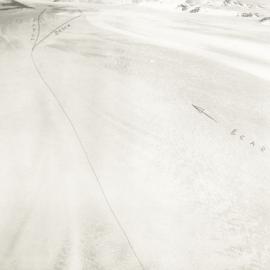 Scott and Shackleton's Routes across Beardmore Glacier