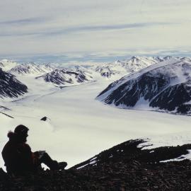 Boomerang Glacier from the Summit of Mt Browning