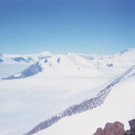 From slopes of Mt Markham looking south up Lowery Glacier