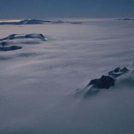 Skelton Neve- Portal Mountain and The Portal (top), Neve Nunatak (left)