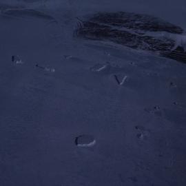 Trapped icebergs, Bay of Sails