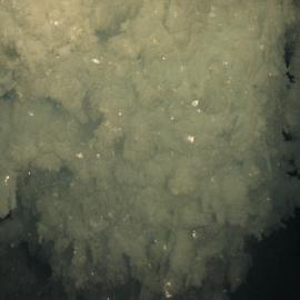 Close view of ice crystals