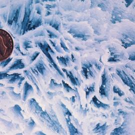Ice patterns on lake