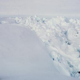 View east along rift- Crary Ice Rise