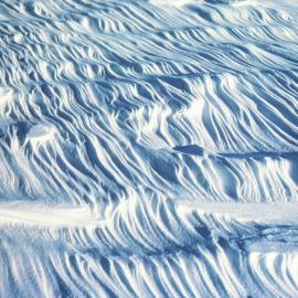 Sastrugi snow patterns, Mt Feather