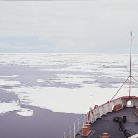 USS 'Glacier' In Scattered Sea Ice of North Victoria Land
