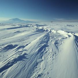 Mt Erebus from the Strand Moraines