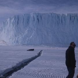 Barne Glacier Sea Ice Crack