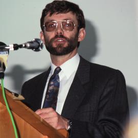 Hugh Logan, Manager, at the International Antarctic Centre opening