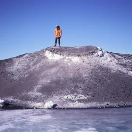 Salt deposits at Rimouski Pond