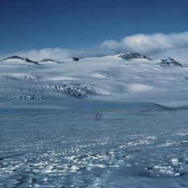 View from north side Mt Fleming looks at south side Mt Shapeless and Mistake Peak