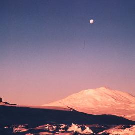 Moon by day- Mount Erebus 