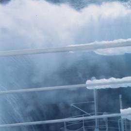 Stormy Seas and Ship's Bow