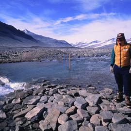 Mason at Weir on Onyx River