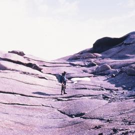 Wind and ice eroded granite