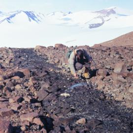Contact line overlooking glacier