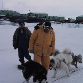 Husky Team outside Scott Base