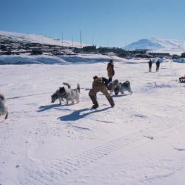 Husky Team outside Scott Base