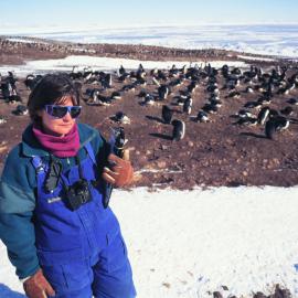 Fiona Hunter at Cape Bird