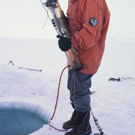 Knox with water bottle