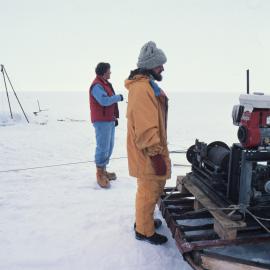 Knox, Osborne, Rounick and Shanks, winching up plankton net