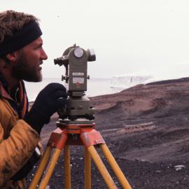 Surveyor Working at Cape Bird