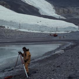 T Hawke Surveying at Lake Hoare