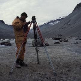 Tony Hawke working at Don Juan Pond