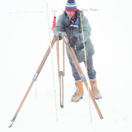 Gary Neale Surveying Sea Ice for E16