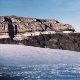 Beacon sediments- intrusive contact, plane table, Wright Valley