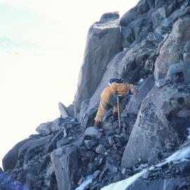 D Skinner Geologising on Inexpressible Island 