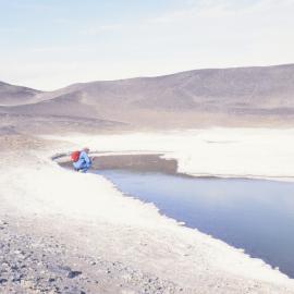 Sampling at Salt Pond