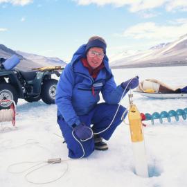 Kerry Webster at Lake Vanda 