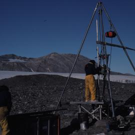 Winkie Drill near Commonwealth Glacier 