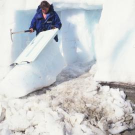 Wendy Lawson at Taylors Glacier